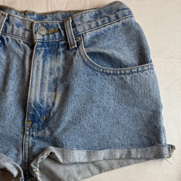 Ralph Lauren Polo Jeans Classic Blue Denim Rolled Hem Shorts Size 6 - Picture 8 of 10
